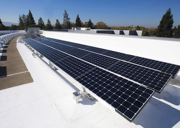 Solaranlage Flachdach