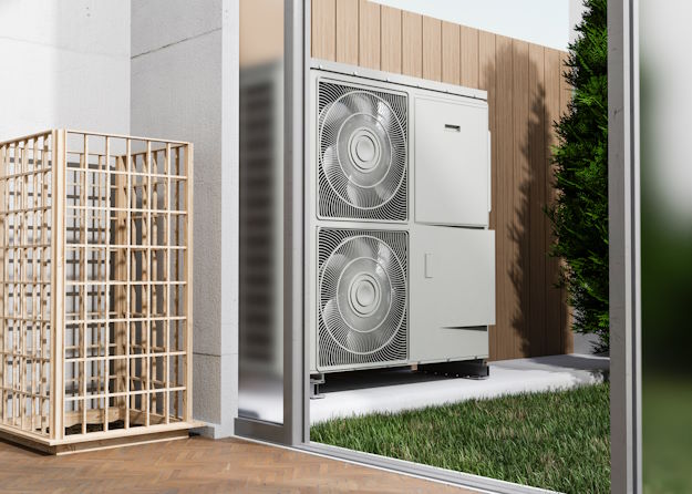 Wärmepumpe draußen